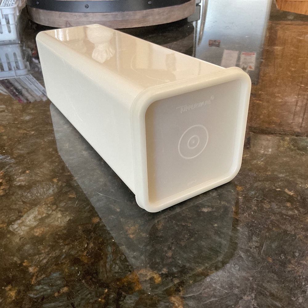 Vintage Tupperware 2pc cheese block keeper (no insert)